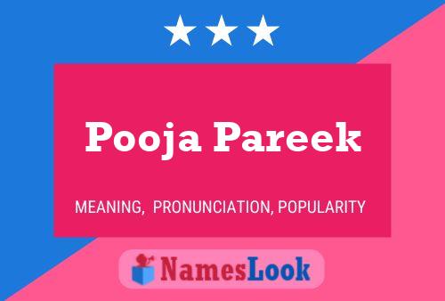 ملصق اسم Pooja Pareek