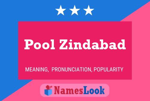 ملصق اسم Pool Zindabad