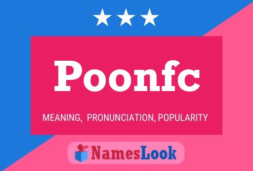 ملصق اسم Poonfc