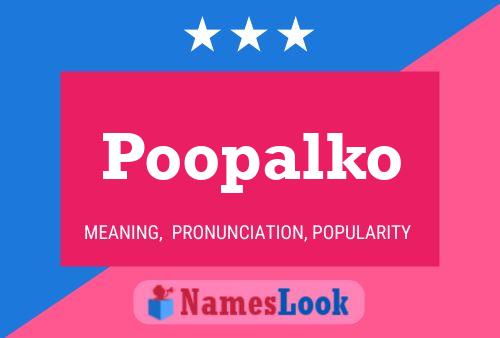 ملصق اسم Poopalko