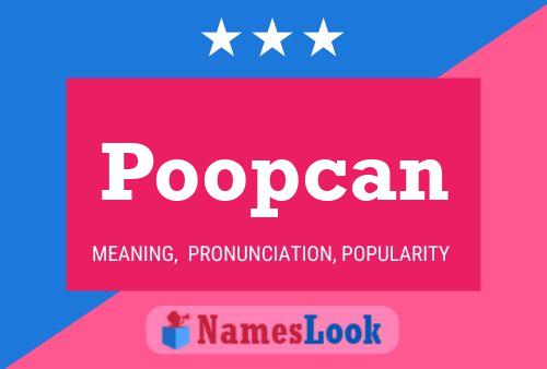 ملصق اسم Poopcan