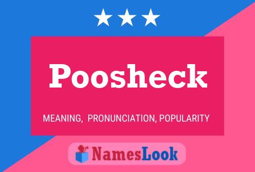 ملصق اسم Poosheck