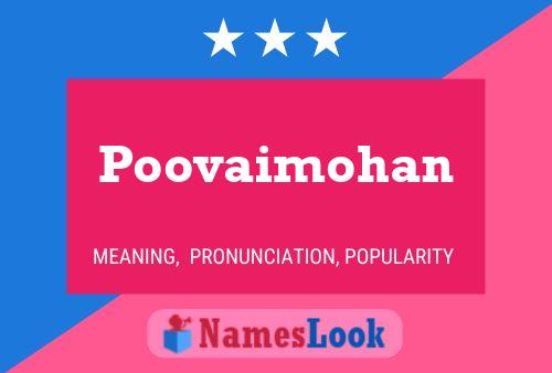 ملصق اسم Poovaimohan