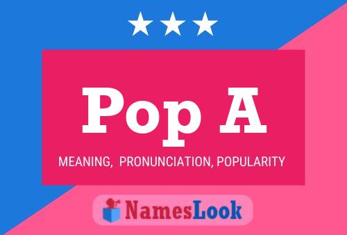 ملصق اسم Pop A