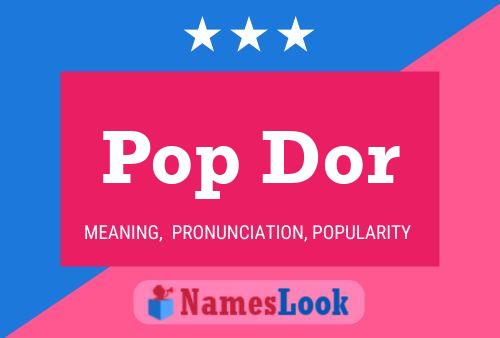 ملصق اسم Pop Dor