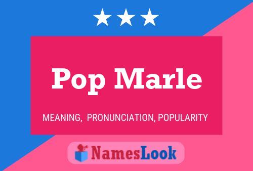 ملصق اسم Pop Marle