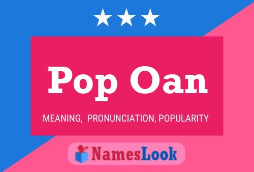 ملصق اسم Pop Oan