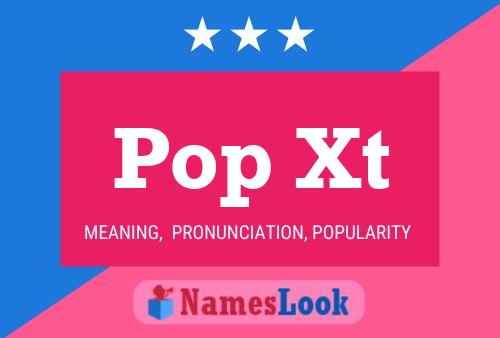 ملصق اسم Pop Xt