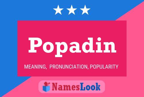 ملصق اسم Popadin