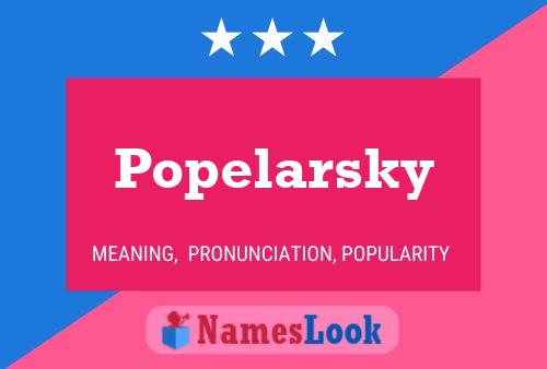 ملصق اسم Popelarsky