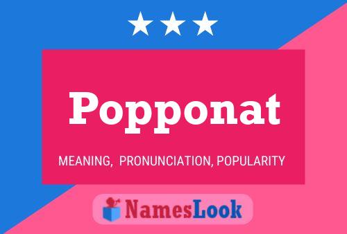 ملصق اسم Popponat