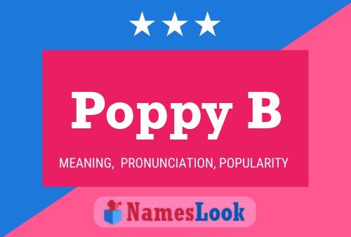 ملصق اسم Poppy B