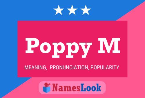 ملصق اسم Poppy M