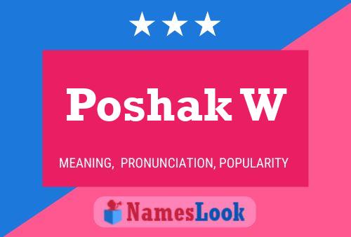 ملصق اسم Poshak W