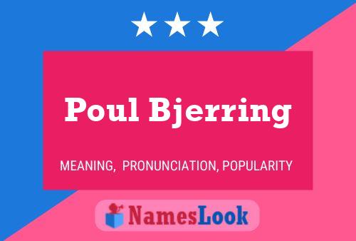 ملصق اسم Poul Bjerring