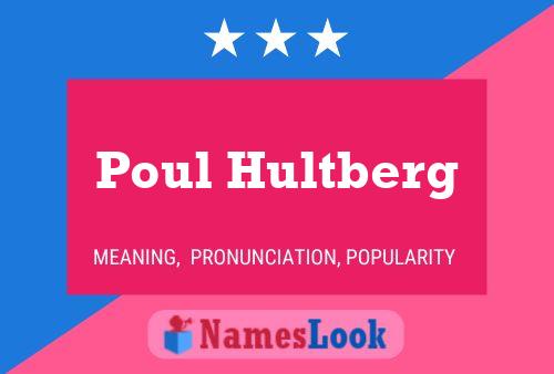 ملصق اسم Poul Hultberg