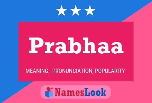 ملصق اسم Prabhaa