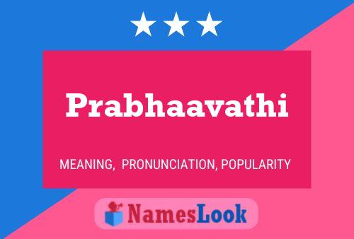 ملصق اسم Prabhaavathi