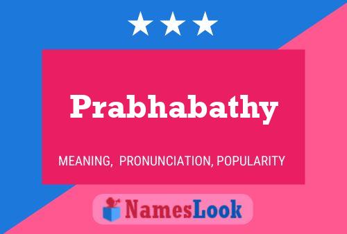 ملصق اسم Prabhabathy