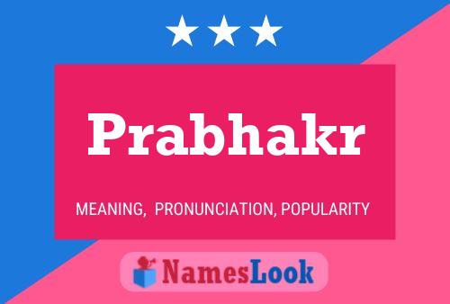 ملصق اسم Prabhakr