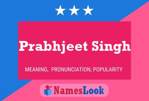 ملصق اسم Prabhjeet Singh