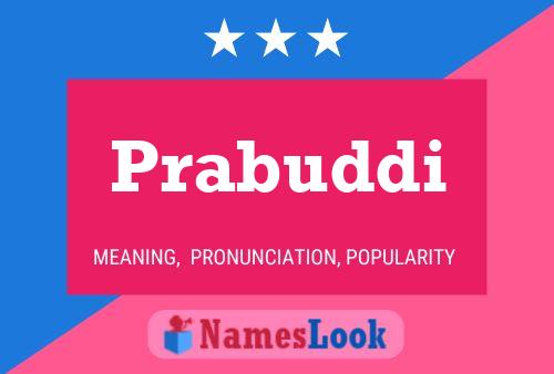 ملصق اسم Prabuddi