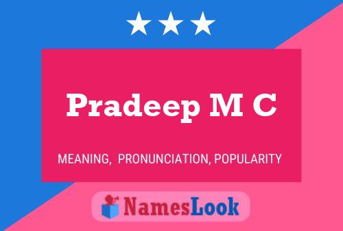 ملصق اسم Pradeep M C