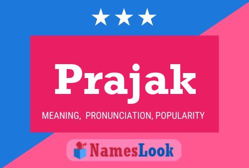 ملصق اسم Prajak