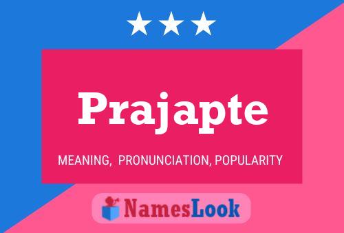 ملصق اسم Prajapte