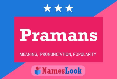 ملصق اسم Pramans