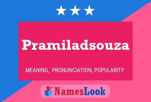 ملصق اسم Pramiladsouza