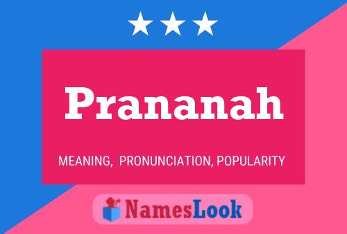 ملصق اسم Prananah