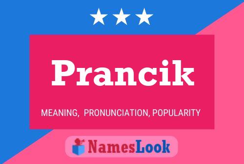 ملصق اسم Prancik