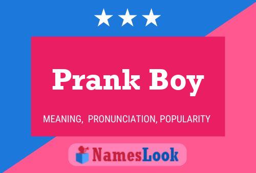 ملصق اسم Prank Boy