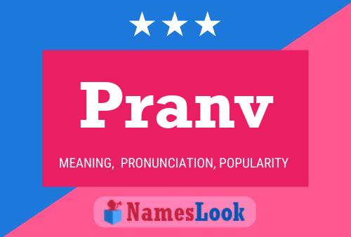 ملصق اسم Pranv