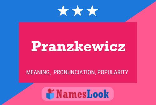 ملصق اسم Pranzkewicz