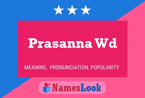 ملصق اسم Prasanna Wd