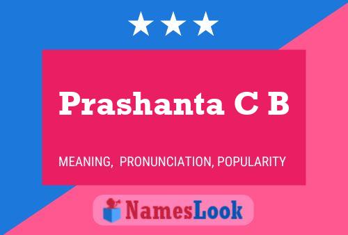 ملصق اسم Prashanta C B