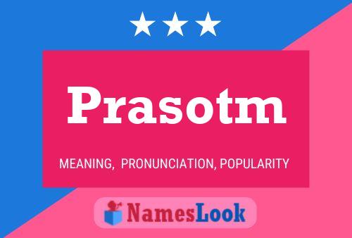 ملصق اسم Prasotm