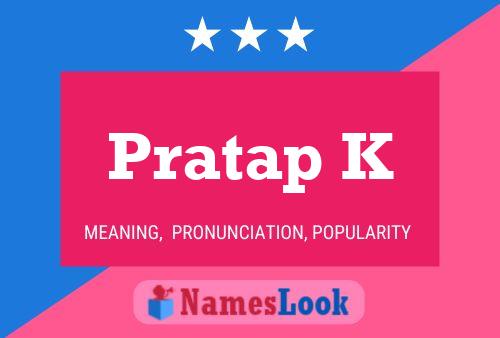 ملصق اسم Pratap K