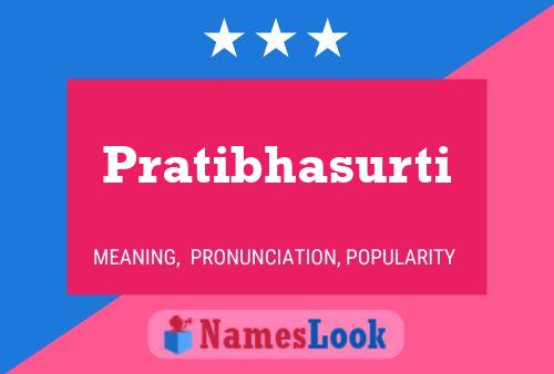 ملصق اسم Pratibhasurti