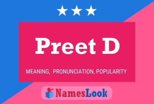 ملصق اسم Preet D