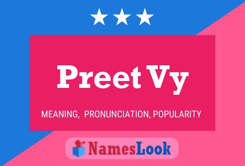 ملصق اسم Preet Vy