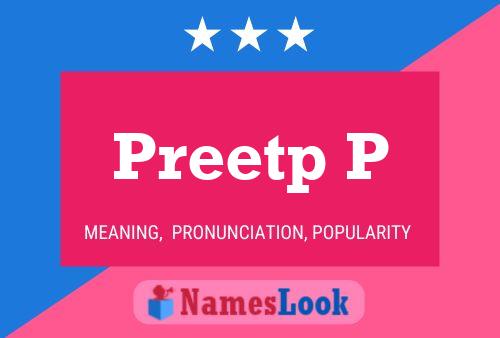 ملصق اسم Preetp P