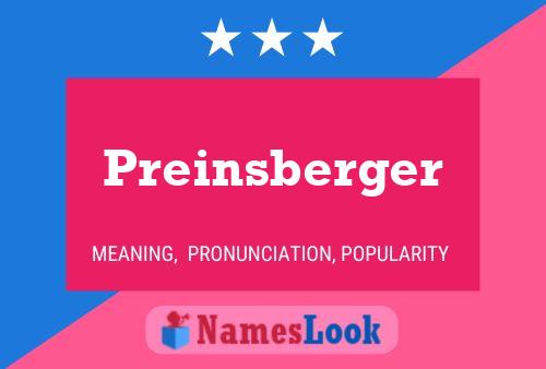 ملصق اسم Preinsberger