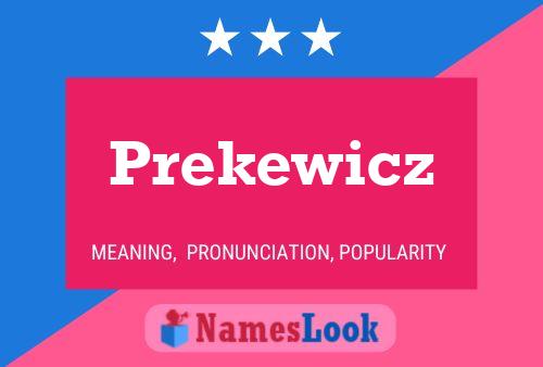 ملصق اسم Prekewicz