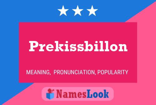 ملصق اسم Prekissbillon