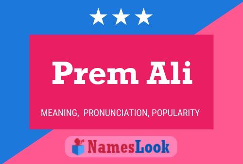 ملصق اسم Prem Ali