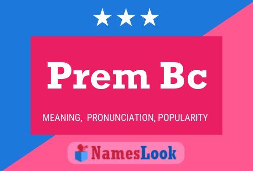 ملصق اسم Prem Bc