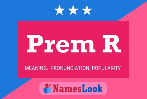 ملصق اسم Prem R